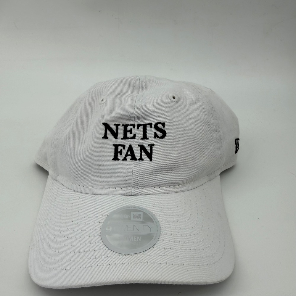 New Era 9TWENTY Brooklyn Nets Fan Women White Adjustable Strapback Hat 60738449